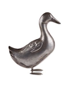 GALVANIZED DUCK SCULPTURE